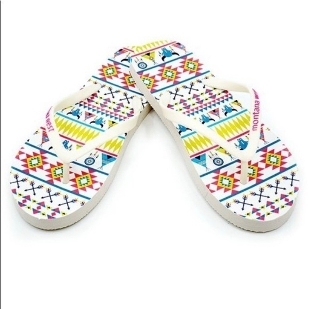 NIB-Montana West Geometric Flip-Flop